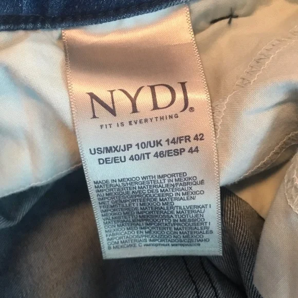 NYDJ Womens MDNMMA2558 Straight Ankle Chino Jeans - Blue - Picture 6 of 9